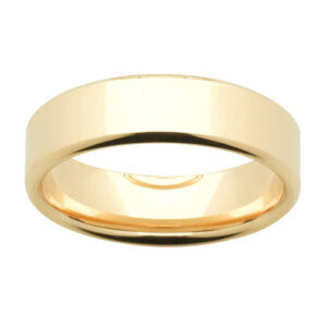 All Jewellery: Mens Plain 9ct Yellow Gold Ring
