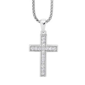 All Jewellery: Ellani Sterling Silver Cross P639