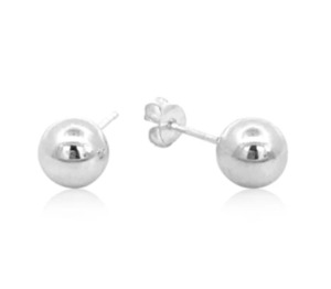 Sterling Silver 7mm Ball Stud Earrings