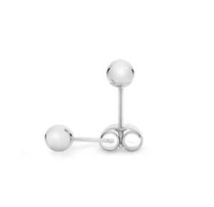 Sterling Silver 3mm Ball Stud Earrings