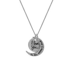 Silver Jewellery: Sterling Silver To the Moon and Back Pendant