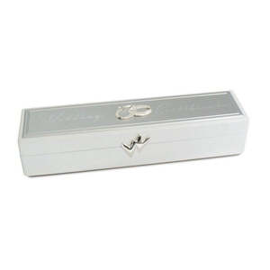 Silverware: Wedding Certificate Box Wooden