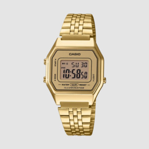 Ladies Casio Vintage Gold Digital Watch LA680WGA-9D