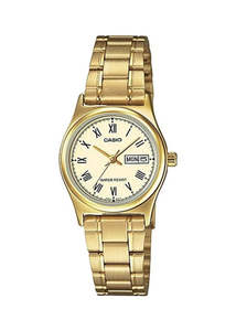 Watches: Ladies Gold Aanalogue Watch With Roman Numerals LTPV006G-9B