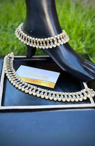 Double stone Kundan anklets / jhanjra (TD-12)