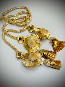 Mirror long paranda in golden colour, Code: PR2