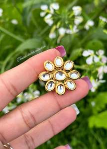 Rings Collection %E0%A8%B8%E0%A8%BC%E0%A8%BE%E0%A8%AA%E0%A8%BE%E0%A8%82 %E0%A8%9B%E0%A9%B1%E0%A8%B2%E0%A9%87 %F0%9F%98%8D: Golden ring in uncut Kundan