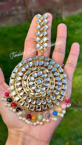 Traditional Jewellery %E0%A8%AA%E0%A9%B0%E0%A8%9C%E0%A8%BE%E0%A8%AC%E0%A9%80 %E0%A8%97%E0%A8%B9%E0%A8%BF%E0%A8%A3%E0%A9%87: Multi coloured oversized traditional Jago Tikka