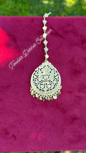 Gold Look Single Tikka in Punjabi traditional jewellery