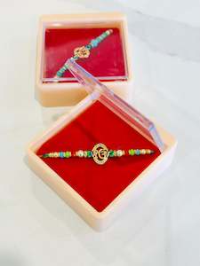 ੴ  ik omkar Rakhi / Rakhdi box in American Diamond