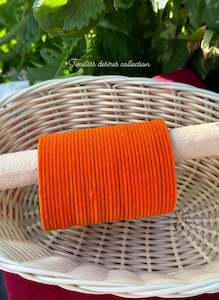 Orange Plain velvet bangles pack of 36 bangles
