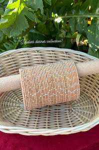 C Peach Colour Jewellery Options: Light peach Plain velvet bangles pack of 36 bangles