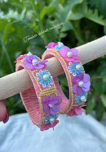 Multi coloured handmade soft kangan bangles