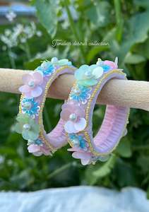 Multi coloured handmade soft kangan bangles