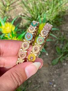 C Multi Coloured Jewellery Options Jewellery: Multicolour bangles (set of 2) B3