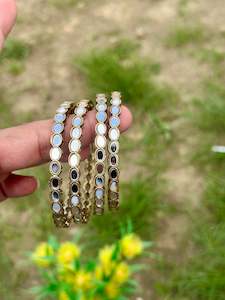 C Golden Colour Jewellery Options: Golden mirror bangles (set of 4) B11