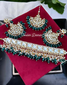 Peacock necklace/choker set in kundan ( high quality )