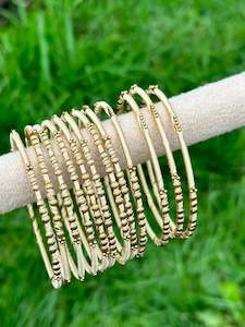 Golden colour thread bangles