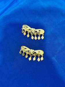 Hair Accessories: Gold plated hair clips - (Code:048)