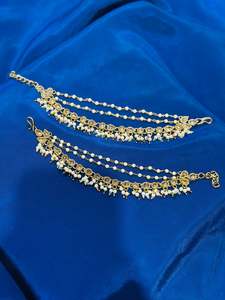 Hair Accessories: Sahara in polki, Colour: Gold, (Code:029)