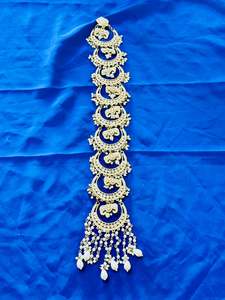 Gutt/Choti in kundan, Colour: Golden, (Code:017)