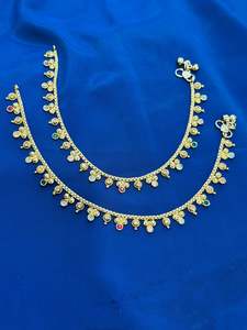 Antiq anklets in multi colour - (Code:057)
