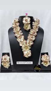 Brown floral set for Mehendi or Haldi