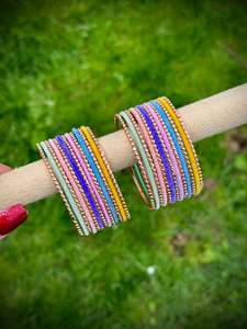 C Multi Coloured Jewellery Options Jewellery: Multi Bangles in Pastel colours