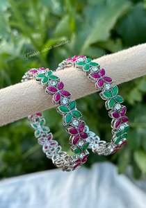 C Multi Coloured Jewellery Options Jewellery: Oxidised bangles / kangan’s in multi