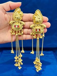 Kashmiri Gold look earrings- (Code: 083)