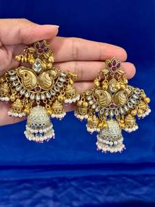 Kashmiri earrings - (Code: 085)