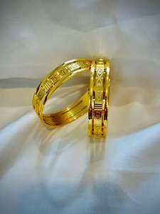 Gold Look Bangles set of 2 - ( Code: 41 )
