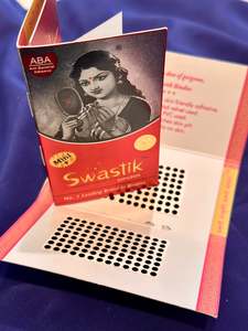 Bindi card, Colour: Black, Size: 2.5mm, (Code:126)