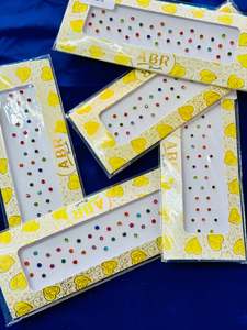 Accessories: Multi colour small size bindi card, (Code:125)