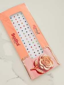 Multi colour small size bindi card (60 shades)