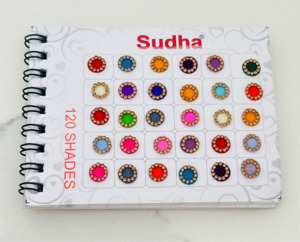 Multi coloured bindi book, 120 shades in one book