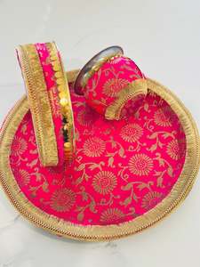 Accessories For Karwa Chauth: karwa Chauth Thali set, Code: 109