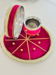 Accessories For Karwa Chauth: karwa Chauth Thali set, Code: 104
