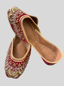 Punjabi jutti, Colour: Red, (Code: 128)