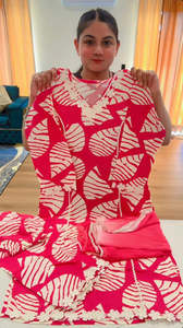 Bindis: Readymade 3 pieces plazo suit with double shade dupatta, Colour: pink, Code: 171