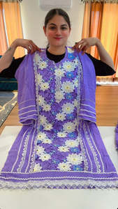 Punjabi Suits: Boutique style designer punjabi suit (Colour: lavender), Code: 252