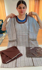 Casual Wear Punjabi Suits: Cotton Printed Boutique Stitched Suit, Code: 227