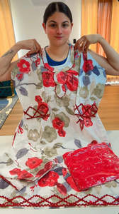 Casual Wear Punjabi Suits: Cotton Printed Boutique Stitched Suit, Code: 228