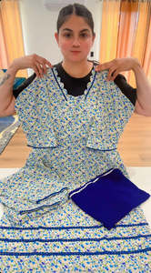 Casual Wear Punjabi Suits: Cotton Printed Boutique Stitched Suit, Colour: Blue, Code: 200