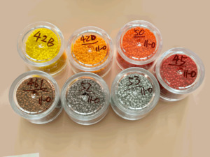 Yellow, Orange & Red Opaque Glass Beads, 11/0 (2mm), 10g - Timeless Fashion