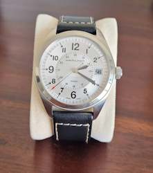 Sold Items: Hamilton, Khaki Field Quartz, 40mm, Silver dial, model H685510