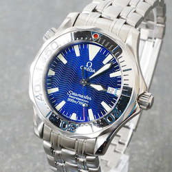 Nzwatch Preownedwatch Newzealandwatches Luxurywatchnz Luxurywatchesnz Luxurytimepiece Omeganz Omegawatchnz Preownedomega Omega: Omega Seamaster 300m, Blue dial, Quartz, 36.25mm, model - 2263.80.00