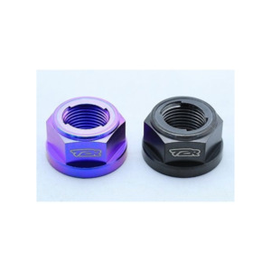 Axles Wheel Hardware: T2Racing Titanium Rear Axle Nut fits Honda NSR250R MC18 / MC21