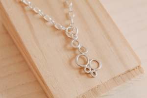 Necklaces: Matariki Necklace - 24k gold plate and sterling silver