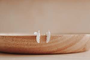Fledgling Earrings - sterling silver